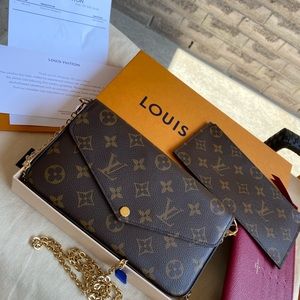 Authentic Louis Vuitton FÉLICIE POCHETTE